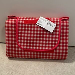 Brand New Imported Picnic Blanket - Red Gingham